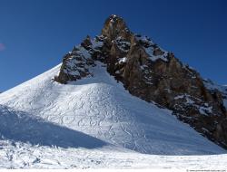 Photo Textures of Background Snowy Mountains