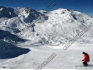 Photo Texture of Background Snowy Mountains