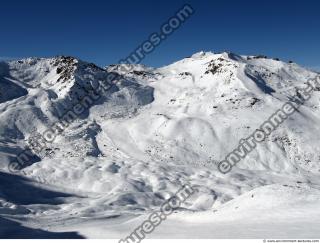 Photo Texture of Background Snowy Mountains