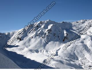 Photo Texture of Background Snowy Mountains