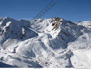 Photo Texture of Background Snowy Mountains