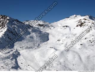 Photo Texture of Background Snowy Mountains