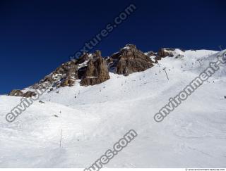 Photo Texture of Background Snowy Mountains