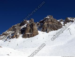 Photo Texture of Background Snowy Mountains