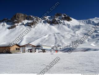 Photo Texture of Background Snowy Mountains