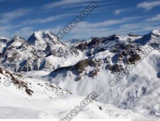 Photo Texture of Background Snowy Mountains