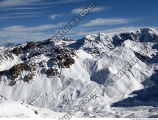 Photo Texture of Background Snowy Mountains