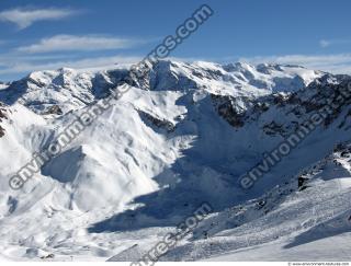 Photo Texture of Background Snowy Mountains