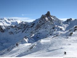 Photo Textures of Background Snowy Mountains