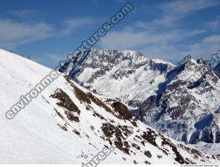 Photo Texture of Background Snowy Mountains