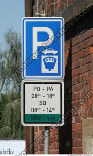 Photo Texture of Parking Traffic Sign