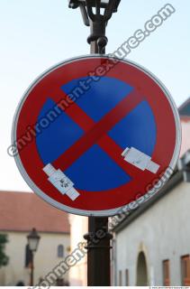 Photo Texture of Prohibition Traffic Sign