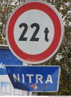 Photo Texture of Prohibition Traffic Sign