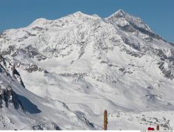 Photo Textures of Background Snowy Mountains