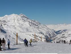 Photo Textures of Background Snowy Mountains