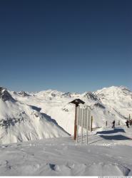 Photo Textures of Background Snowy Mountains