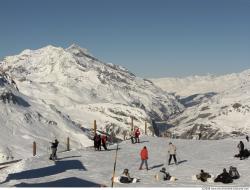 Photo Textures of Background Snowy Mountains