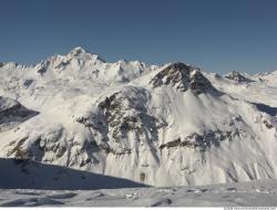 Photo Textures of Background Snowy Mountains