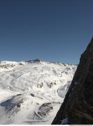 Photo Textures of Background Snowy Mountains