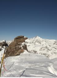 Photo Textures of Background Snowy Mountains