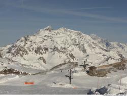 Photo Textures of Background Snowy Mountains