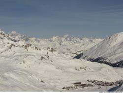 Photo Textures of Background Snowy Mountains