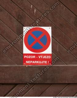 Photo Texture of Prohibition Traffic Sign