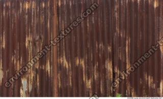 Photo Texture of Metal Corrugated Plates Rusted