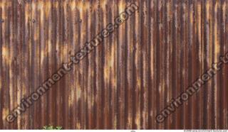 Photo Texture of Metal Corrugated Plates Rusted