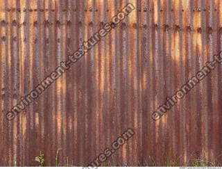 Photo Texture of Metal Corrugated Plates Rusted