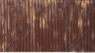 Photo Texture of Metal Corrugated Plates Rusted