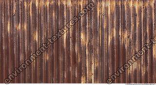 Photo Texture of Metal Corrugated Plates Rusted