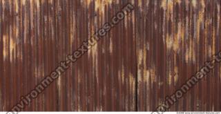 Photo Texture of Metal Corrugated Plates Rusted