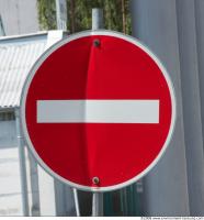 Photo Texture of Prohibition Traffic Sign