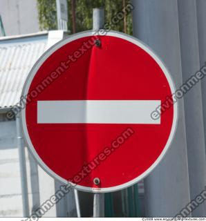 Photo Texture of Prohibition Traffic Sign