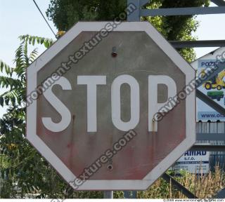 Photo Texture of Stop Traffic Sign