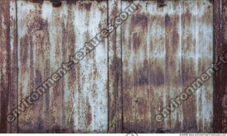 Photo Texture of Metal Corrugated Plates Rusted