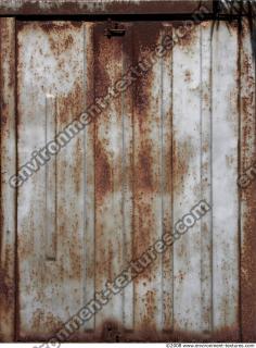 Photo Texture of Metal Corrugated Plates Rusted