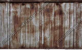 Photo Texture of Metal Corrugated Plates Rusted