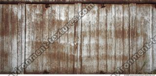 Photo Texture of Metal Corrugated Plates Rusted