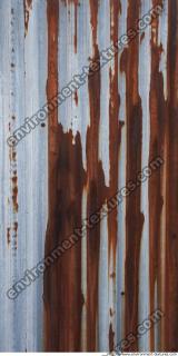 Photo Texture of Metal Corrugated Plates Rusted