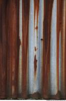 Photo Texture of Metal Corrugated Plates Rusted