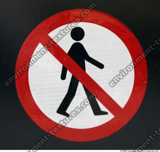 Photo Texture of Pedestrian Traffic Sign