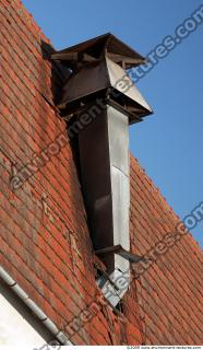 photo texture of metal chimney