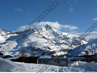 Photo Texture of Background Snowy Mountains