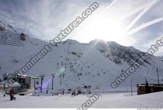 Photo Texture of Background Snowy Mountains