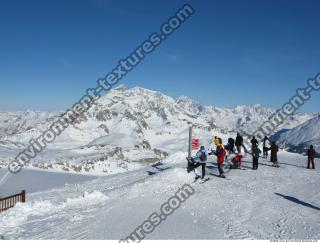 Photo Texture of Background Snowy Mountains