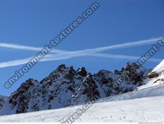 Photo Texture of Background Snowy Mountains