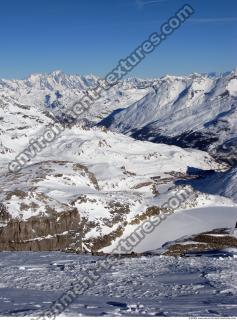 Photo Texture of Background Snowy Mountains