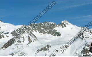 Photo Texture of Background Snowy Mountains